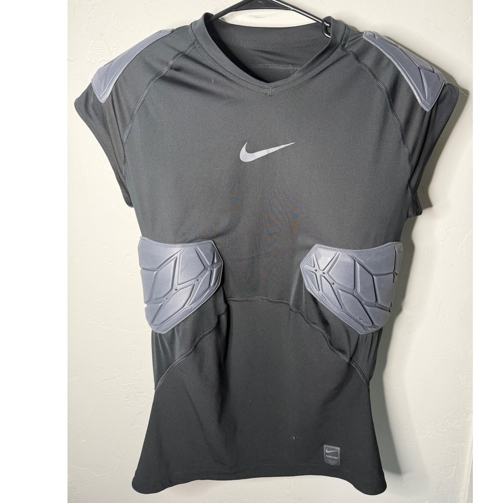 Nike Pro Hyperstrong Padded Football Compression Shirt Black XL AQ2733-010
